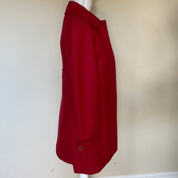 *NEW* Red Tulle Pea Coat from Nordstrom - Picture 2 of 7